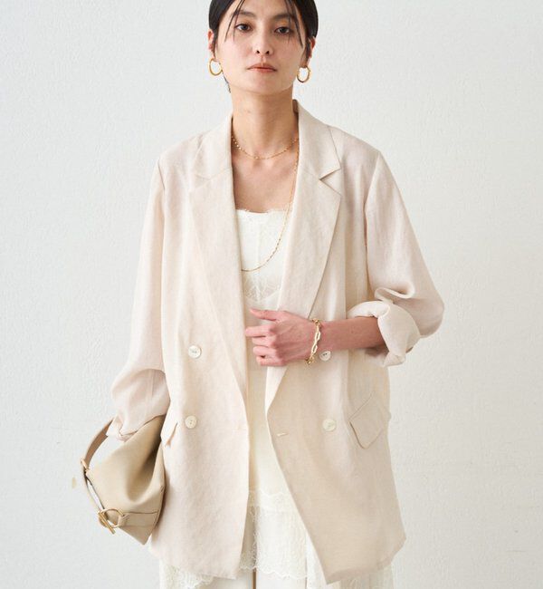  「リネンライクシアージャケット」|ベスト・ジレ|