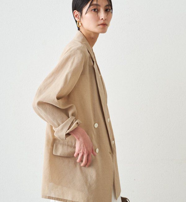  「リネンライクシアージャケット」|ベスト・ジレ|