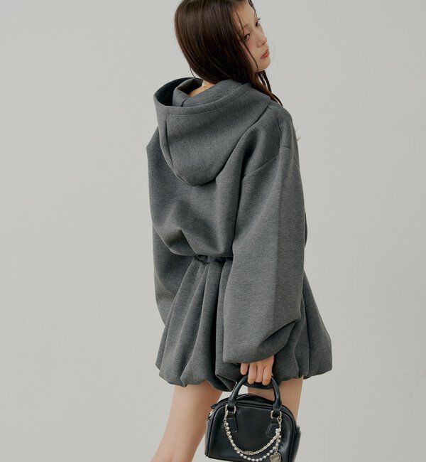  「スウェットバルーンミニワンピース」|ワンピース|