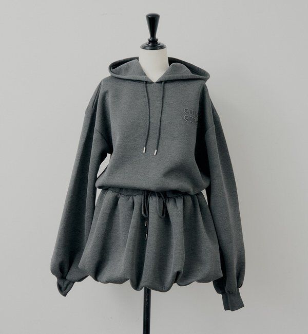  「スウェットバルーンミニワンピース」|ワンピース|