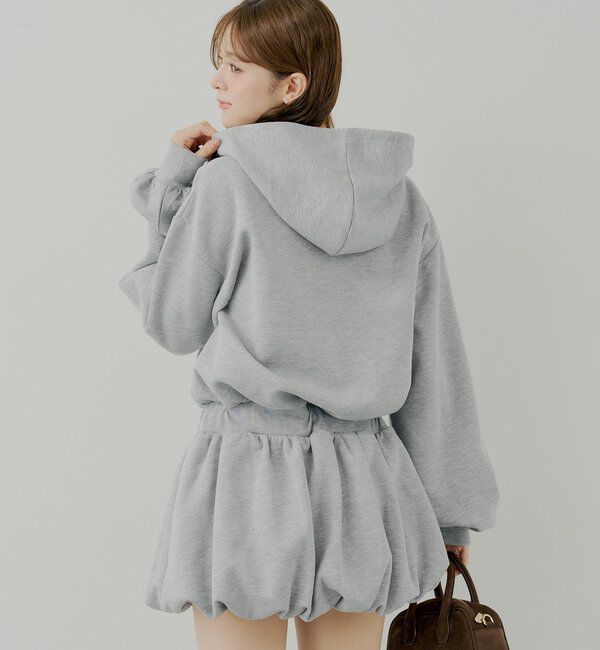  「スウェットバルーンミニワンピース」|ワンピース|