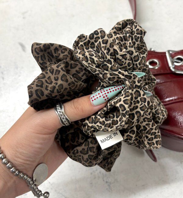  「レオパードシュシュ」|ブローチ・コサージュ|
