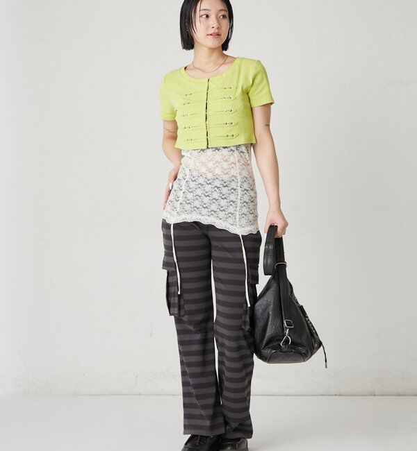  「【WEB限定サイズあり】ナポレオンショート半袖トップス」|Tシャツ・カットソー|