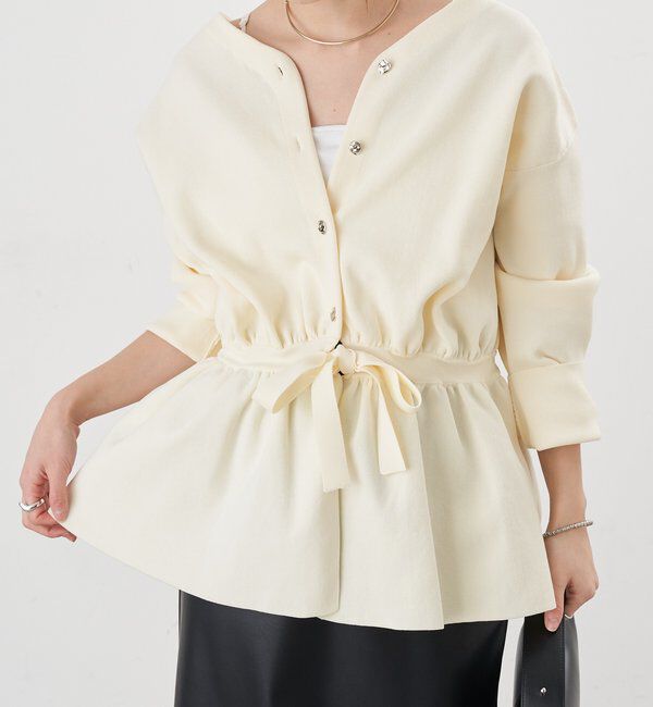  「3WAYペプラムカーディガン」|カーディガン|