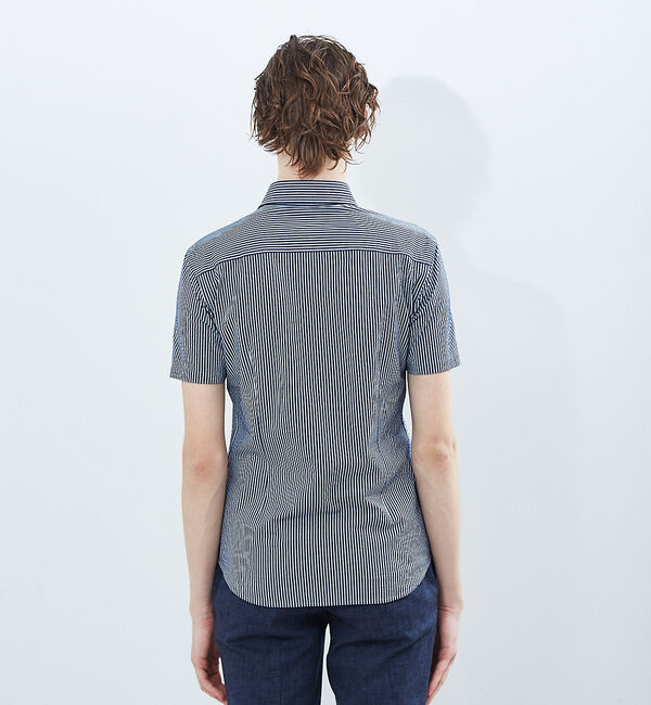 ABAHOUSE「【FLEX SHIRTS】シルキー サッカー ジャージー 半袖シャツ」|シャツ・ブラウス|