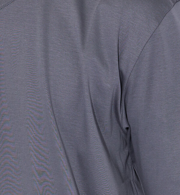 ABAHOUSE「【コットンシルケット】ポンチ Vネック Tシャツ」|Tシャツ・カットソー|