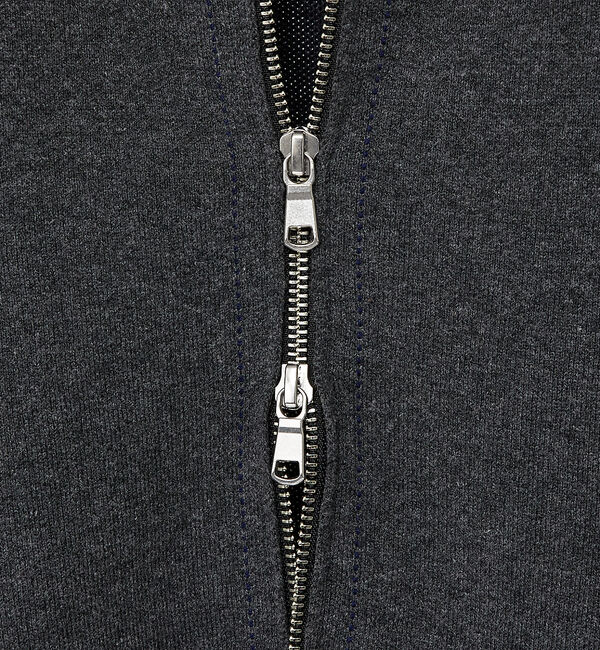 ABAHOUSE「【ニットスウェット】ハイショクステッチ ニットブルゾン/ クルーカーディガン」|ニット・セーター|