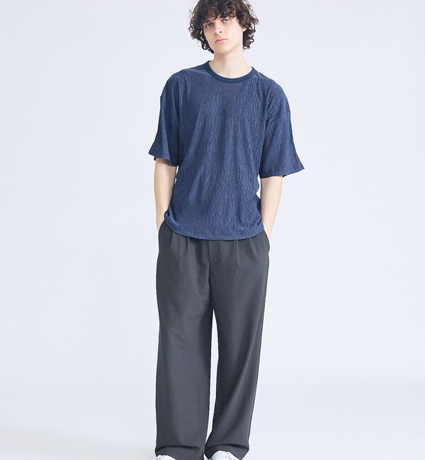 ABAHOUSE「リネンブレンド 2タック イージーワイドスラックス / ワイドパンツ【予約】」|その他|