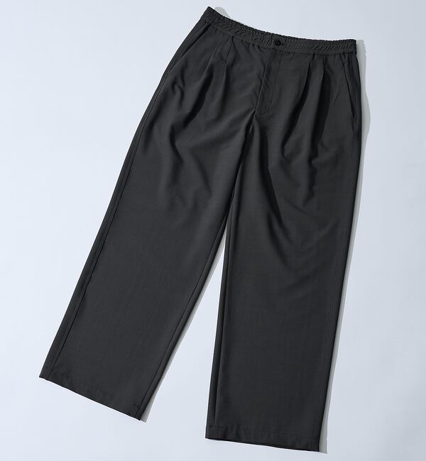 ABAHOUSE「リネンブレンド 2タック イージーワイドスラックス / ワイドパンツ【予約】」|その他|