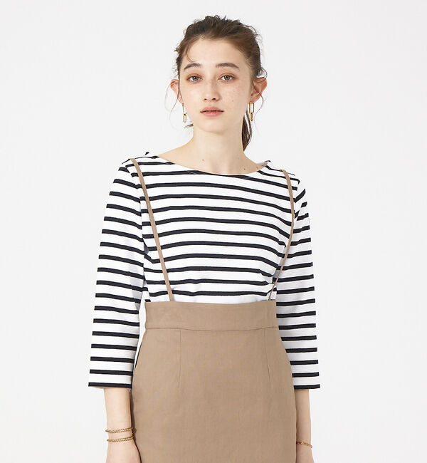 Rouge vif「【CHANTE CLAIR/シャントクレール】ボーダーロンT」|Tシャツ・カットソー|