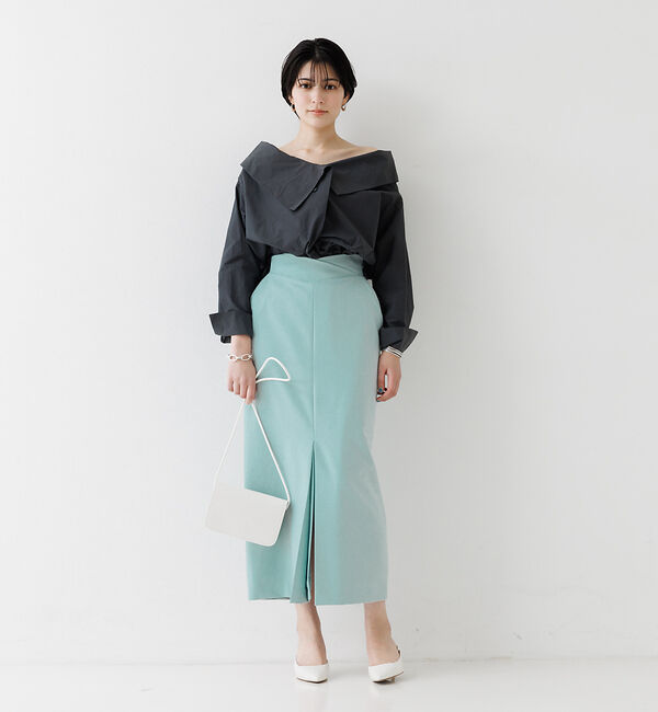 Rouge vif「ウエスト切り替えスリットスカート」|スカート|