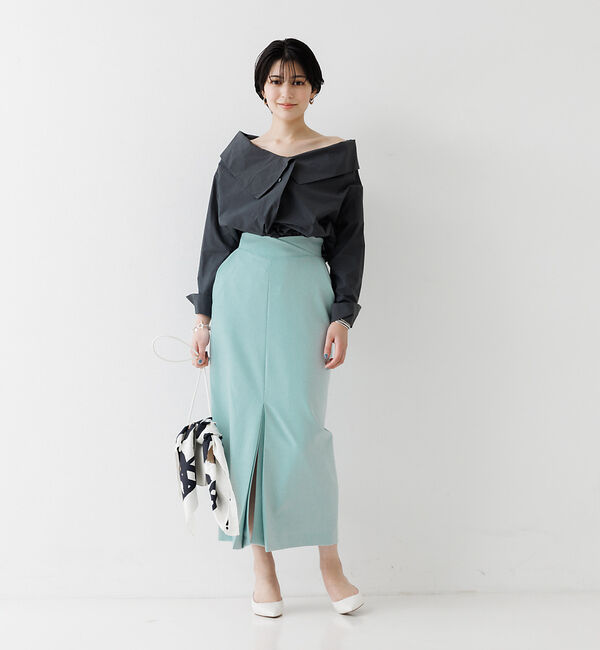 Rouge vif「ウエスト切り替えスリットスカート」|スカート|