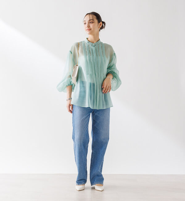 Rouge vif「シアータックフレアブラウス」|シャツ・ブラウス|