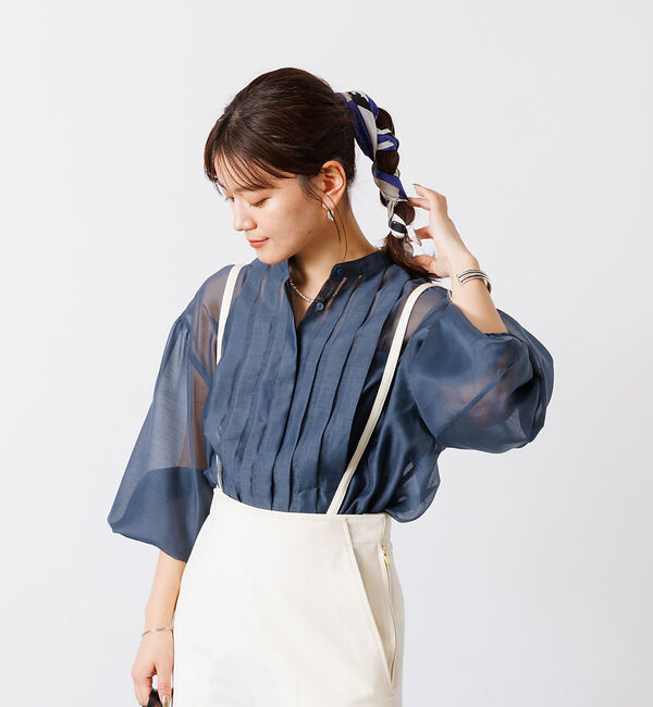 Rouge vif「シアータックフレアブラウス」|シャツ・ブラウス|