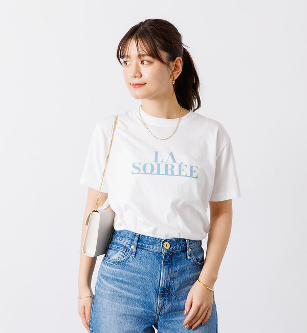Rouge vif「フロントバックロゴ半袖Tシャツ」|Tシャツ・カットソー|