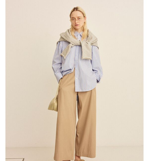 Rouge vif「コットンマルチストライプビッグシャツ」|シャツ・ブラウス|