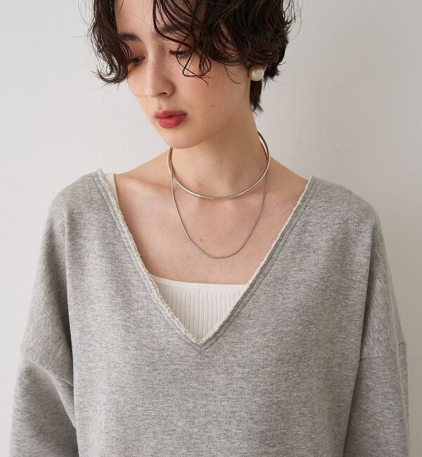 Rouge vif「裏毛Vネックスウェットプルオーバー」|スウェット・ジャージ|