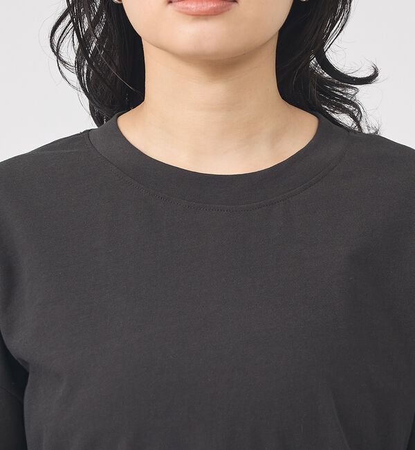 Rouge vif「コットンバックドレープTシャツ/セミロング丈【予約】」|Tシャツ・カットソー|