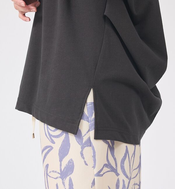 Rouge vif「コットンバックドレープTシャツ/セミロング丈【予約】」|Tシャツ・カットソー|