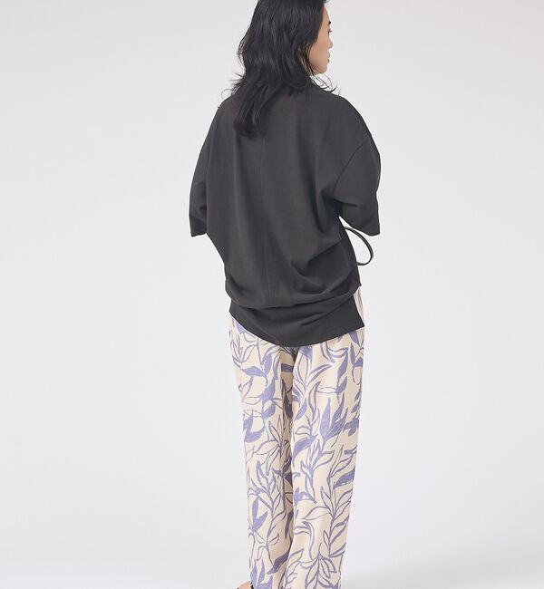 Rouge vif「コットンバックドレープTシャツ/セミロング丈【予約】」|Tシャツ・カットソー|