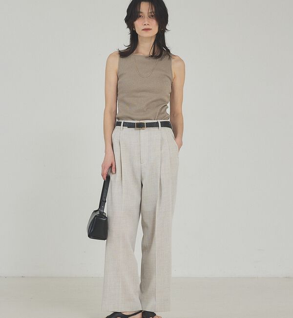 qualite「ラメテレコタンク」|キャミソール|