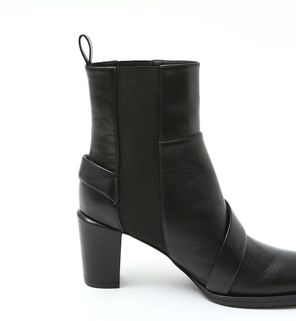 AU BANNISTER「【スノーソール】変形サイドゴアヒールブーツ」|ショートブーツ|