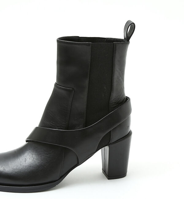 AU BANNISTER「【スノーソール】変形サイドゴアヒールブーツ」|ショートブーツ|