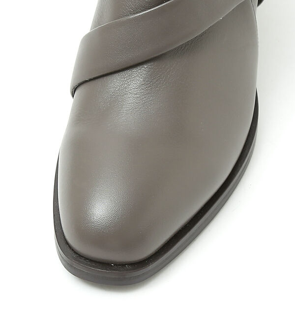 AU BANNISTER「【スノーソール】変形サイドゴアヒールブーツ」|ショートブーツ|