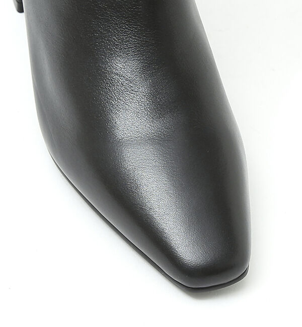 AU BANNISTER「【スノーソール】ストレートラインミドルヒールロングブーツ」|ショートブーツ|