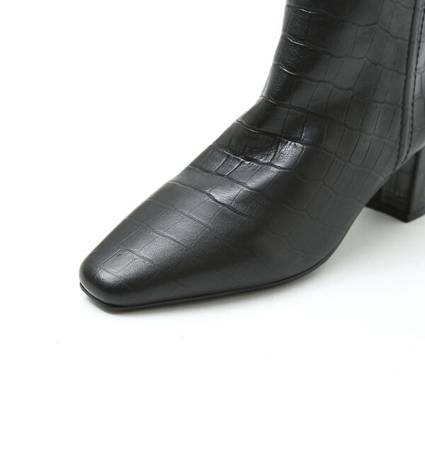 AU BANNISTER「【スノーソール】ストレートラインミドルヒールロングブーツ」|ショートブーツ|