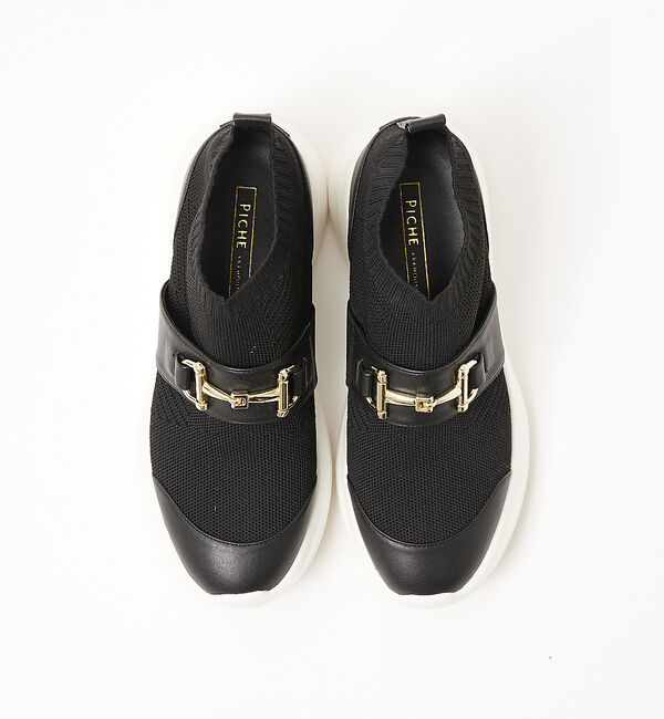 AU BANNISTER「【最高スニーカー】ビット付きストレッチシューズ」|スニーカー|