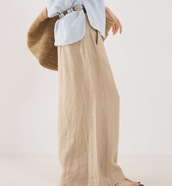 The Store by C' 「【COCUCA】リネンストレートスカート」|スカート|