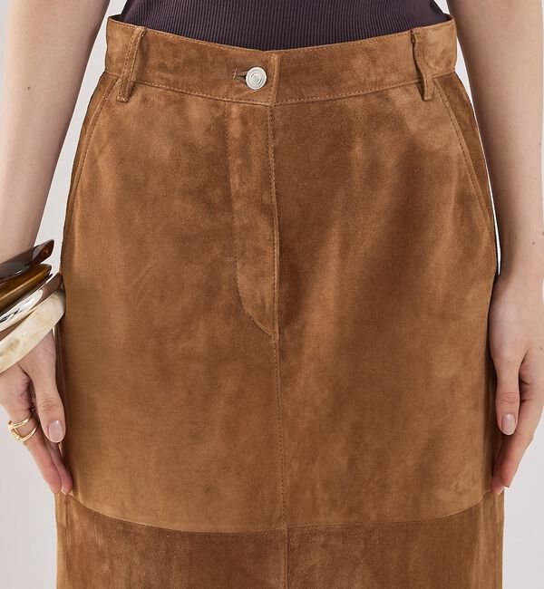 The Store by C' 「【COCUCA】スエードスリットスカート」|スカート|