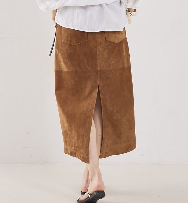The Store by C' 「【COCUCA】スエードスリットスカート」|スカート|