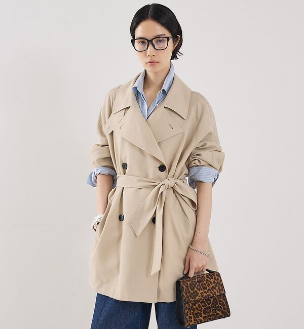 The Store by C' 「【COCUCA】ショートトレンチコート」|トレンチコート|ベージュ