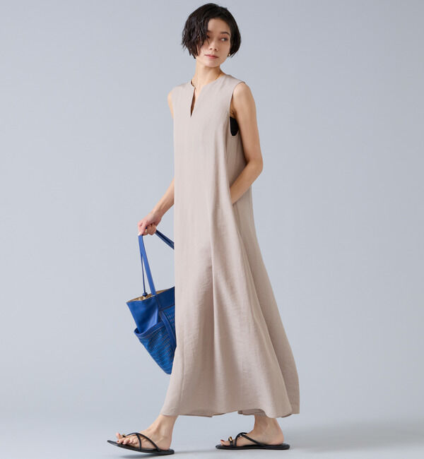 Liesse「後ろあきノースリーブマキシワンピース」|ワンピース|