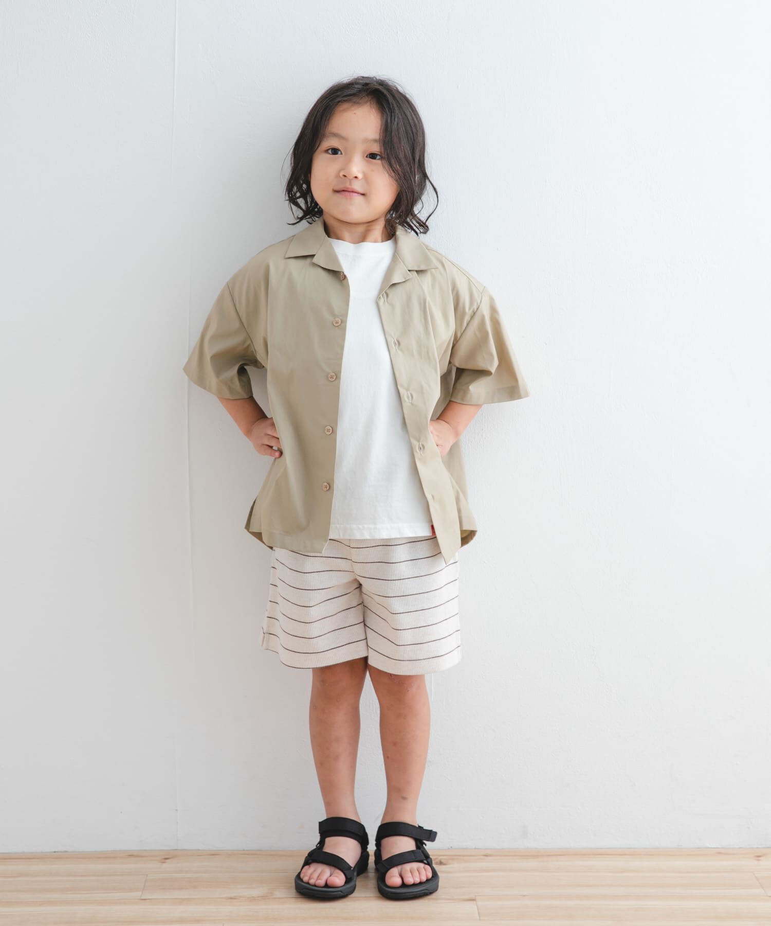 URBAN RESEARCH DOORS「『WEB/一部店舗限定サイズ』ボーダーワッフルショーツ(KIDS)」|その他|