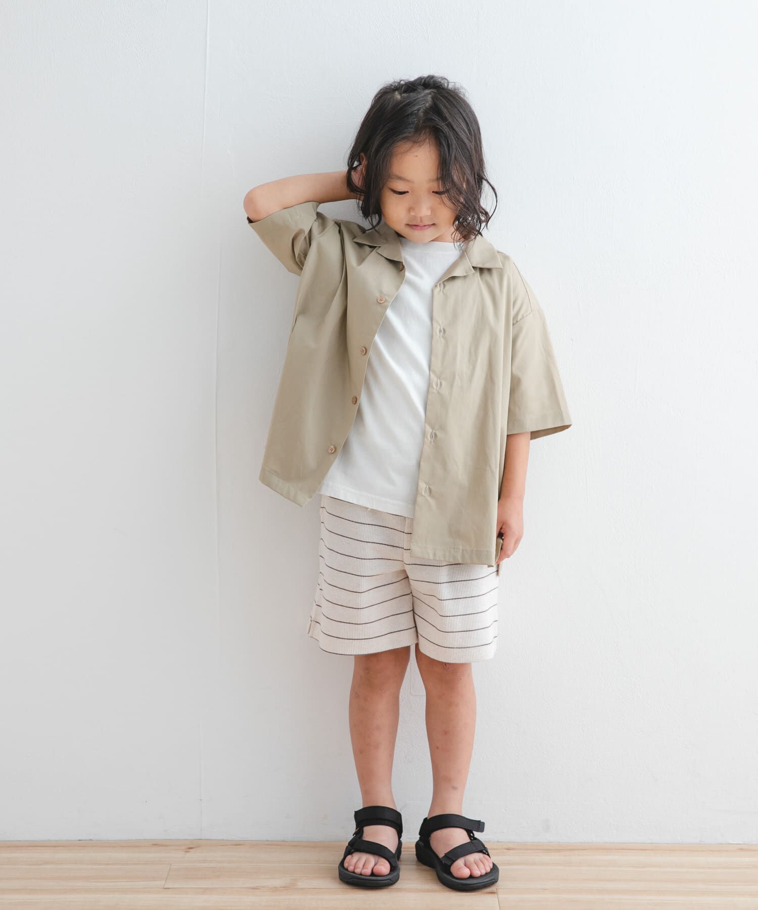 URBAN RESEARCH DOORS「『WEB/一部店舗限定サイズ』ボーダーワッフルショーツ(KIDS)」|その他|