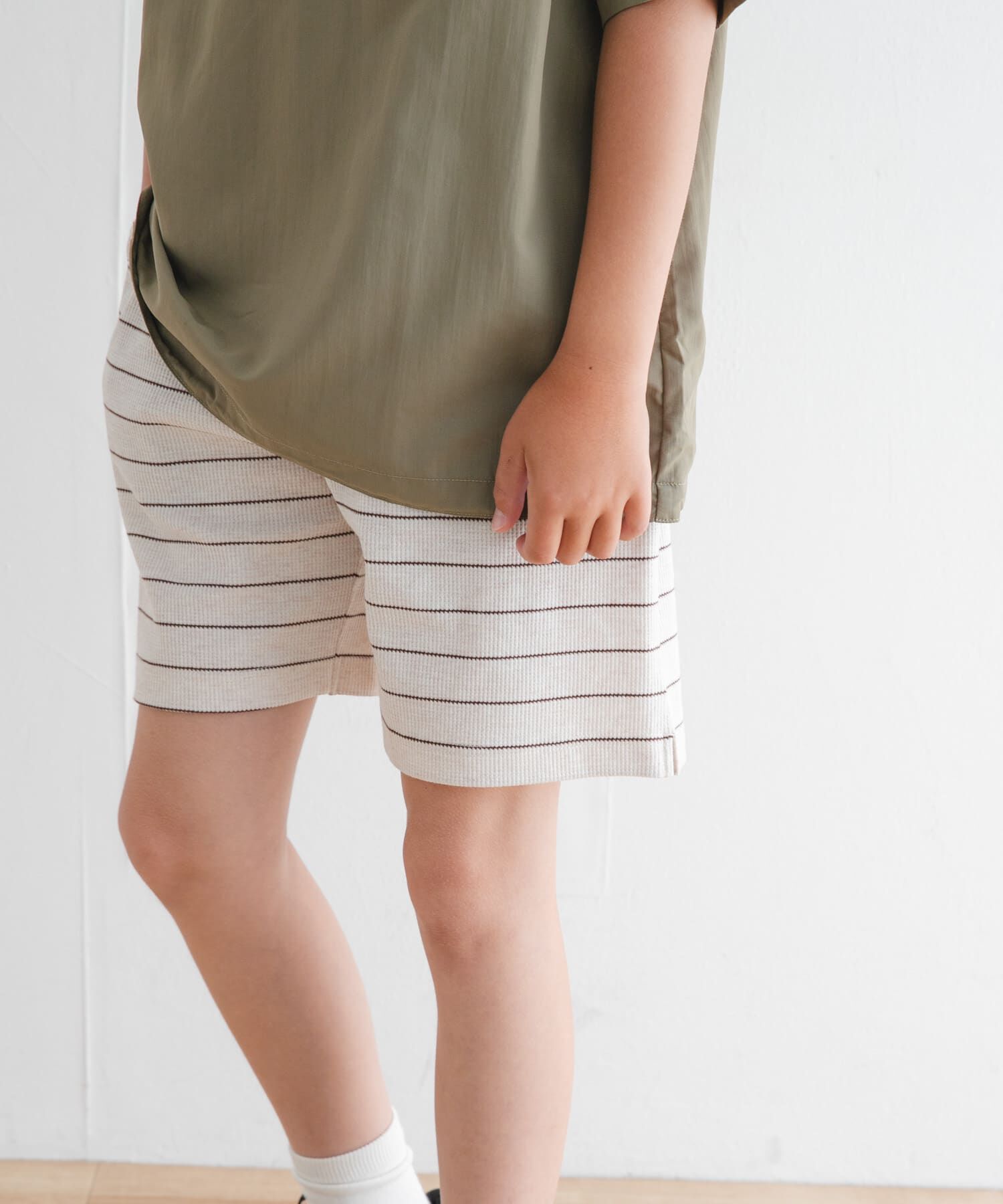 URBAN RESEARCH DOORS「『WEB/一部店舗限定サイズ』ボーダーワッフルショーツ(KIDS)」|その他|