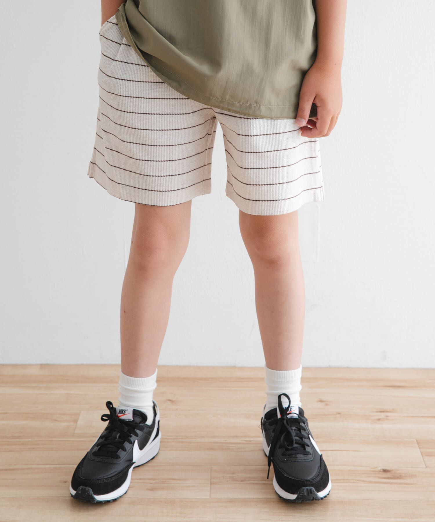 URBAN RESEARCH DOORS「『WEB/一部店舗限定サイズ』ボーダーワッフルショーツ(KIDS)」|その他|
