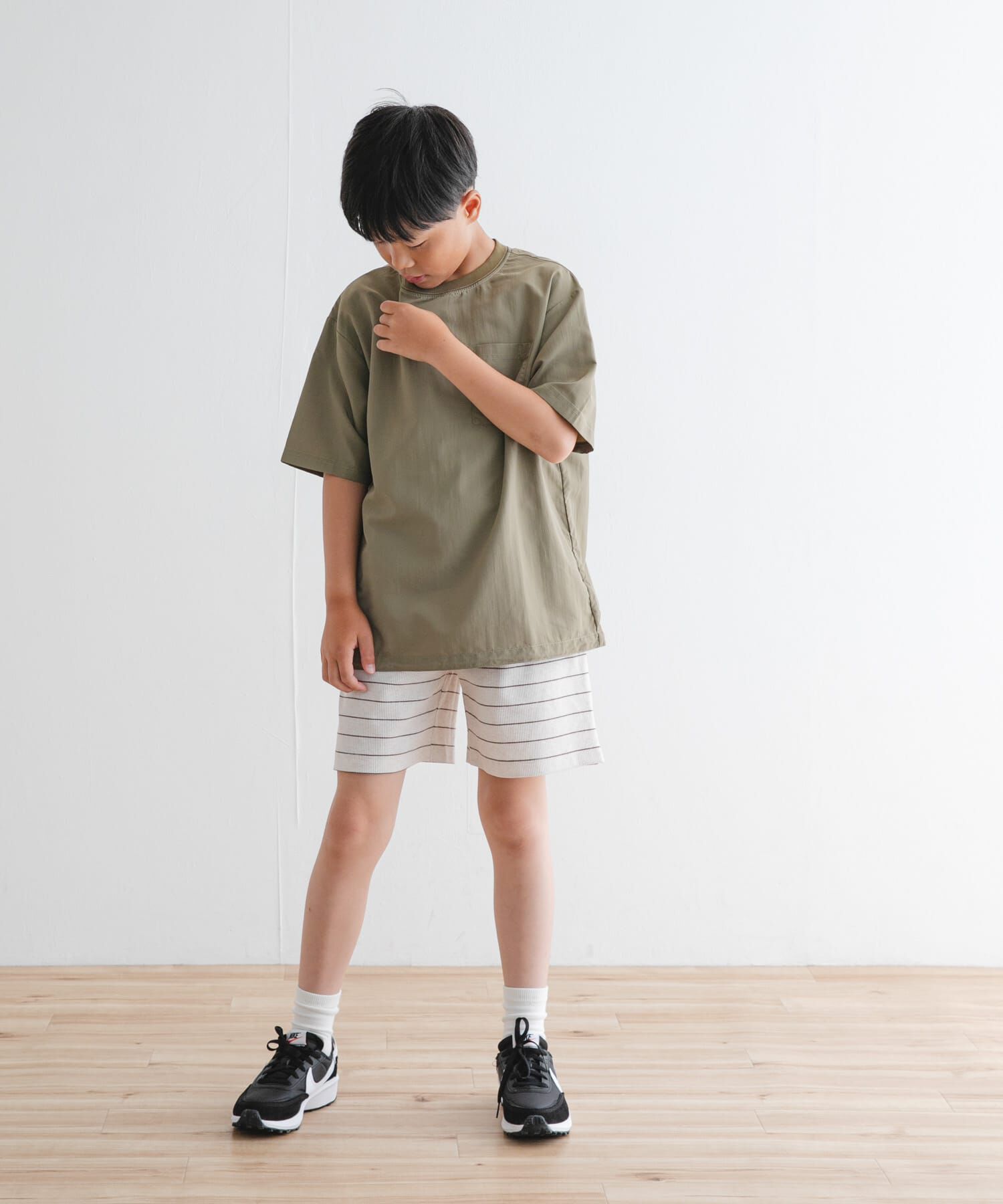 URBAN RESEARCH DOORS「『WEB/一部店舗限定サイズ』ボーダーワッフルショーツ(KIDS)」|その他|
