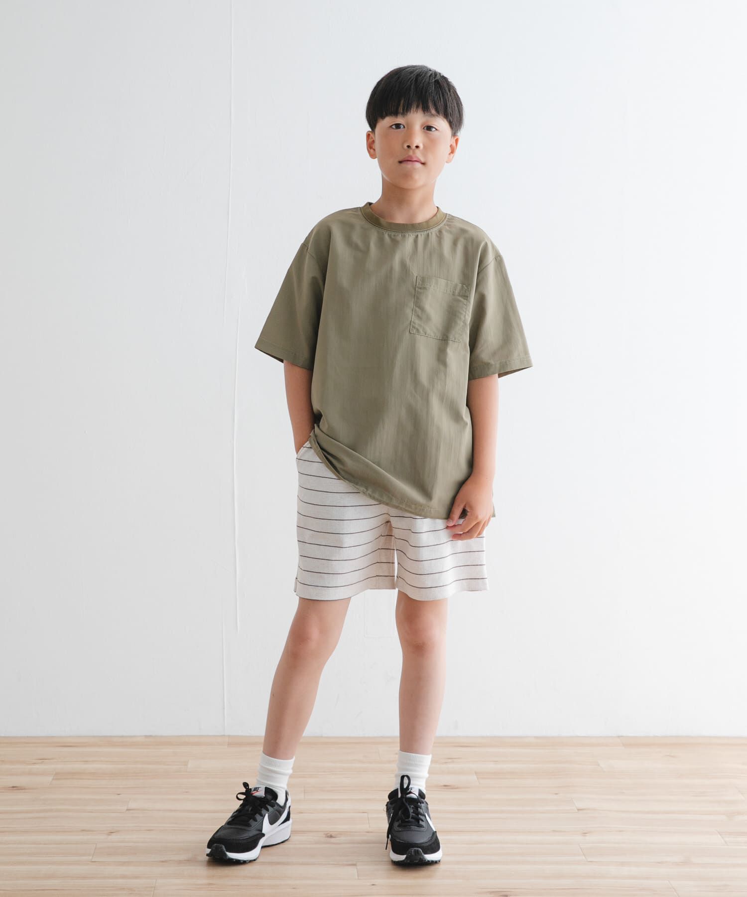 URBAN RESEARCH DOORS「『WEB/一部店舗限定サイズ』ボーダーワッフルショーツ(KIDS)」|その他|