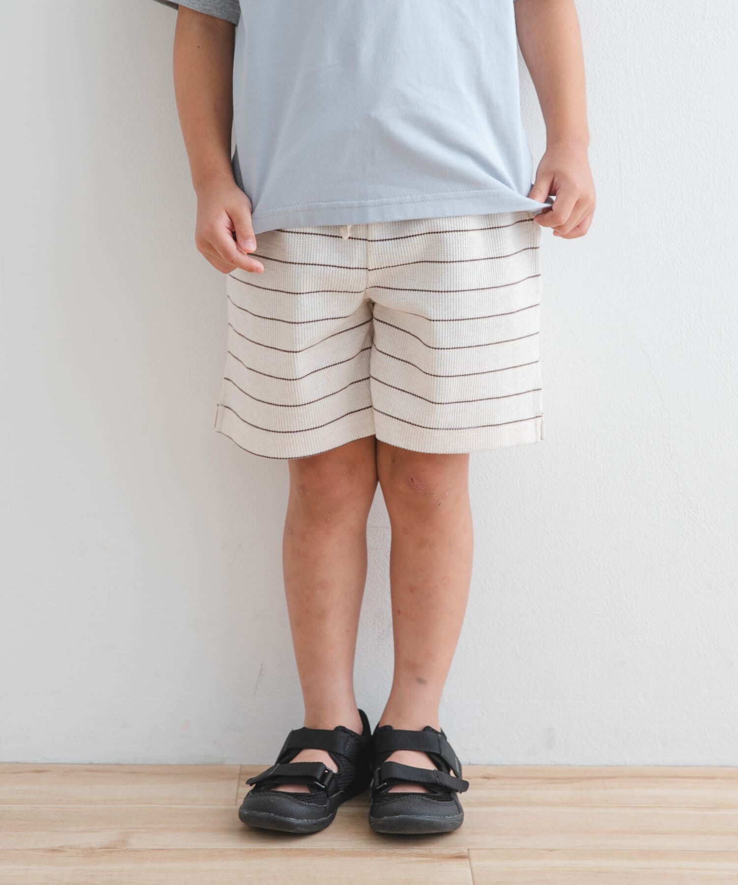 URBAN RESEARCH DOORS「『WEB/一部店舗限定サイズ』ボーダーワッフルショーツ(KIDS)」|その他|