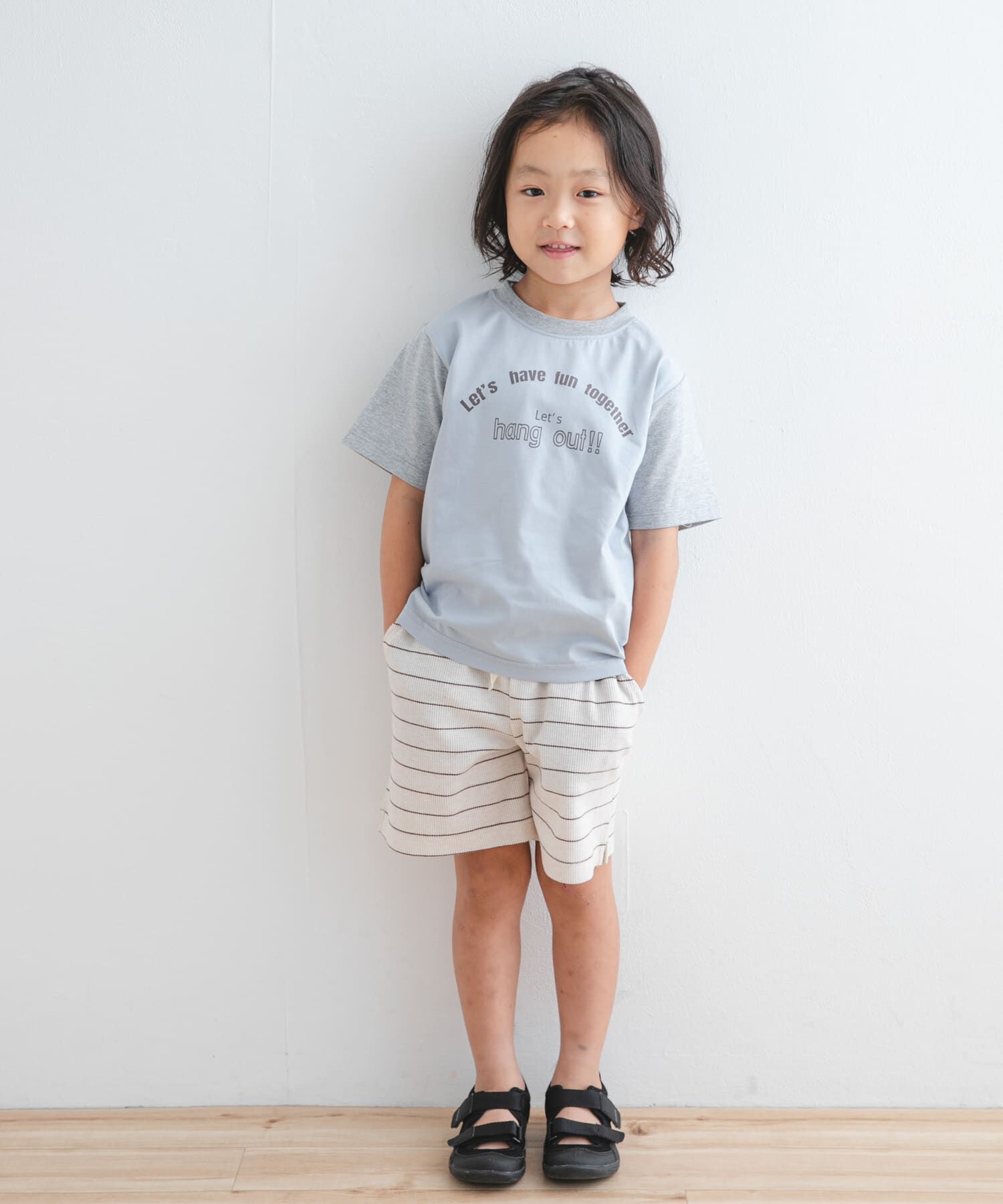 URBAN RESEARCH DOORS「『WEB/一部店舗限定サイズ』ボーダーワッフルショーツ(KIDS)」|その他|