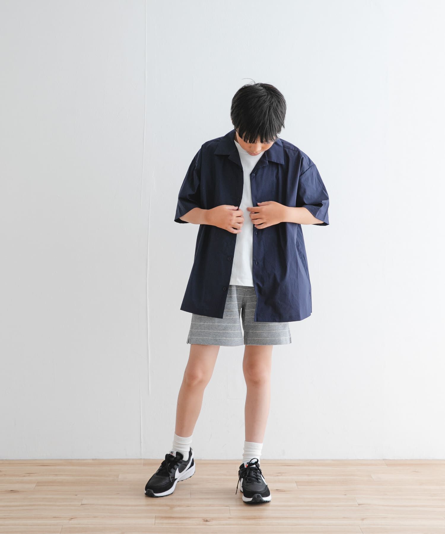 URBAN RESEARCH DOORS「『WEB/一部店舗限定サイズ』ボーダーワッフルショーツ(KIDS)」|その他|