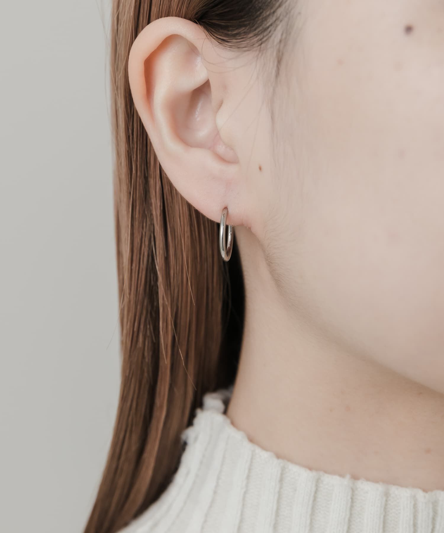 SMELLY「ステンレスミニフープピアス」|ピアス|