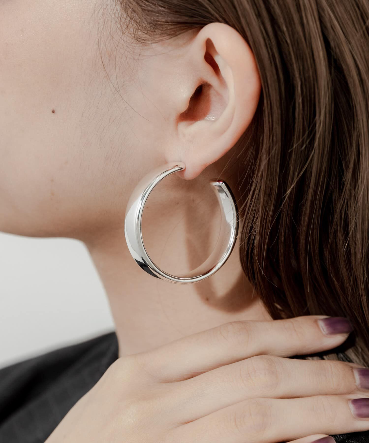 SMELLY「ボリュームフープワイドピアス」|ピアス|