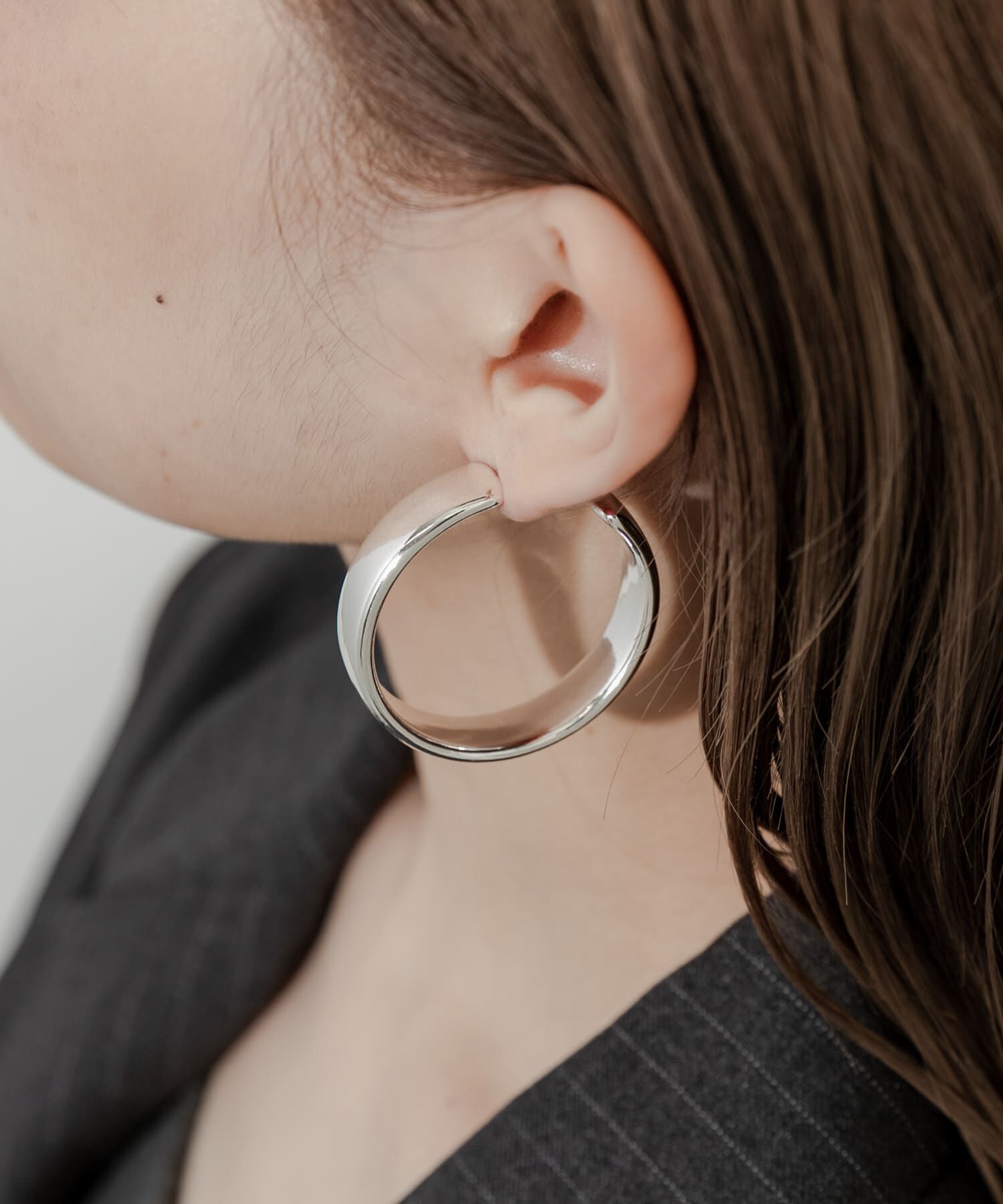 SMELLY「ボリュームフープワイドピアス」|ピアス|