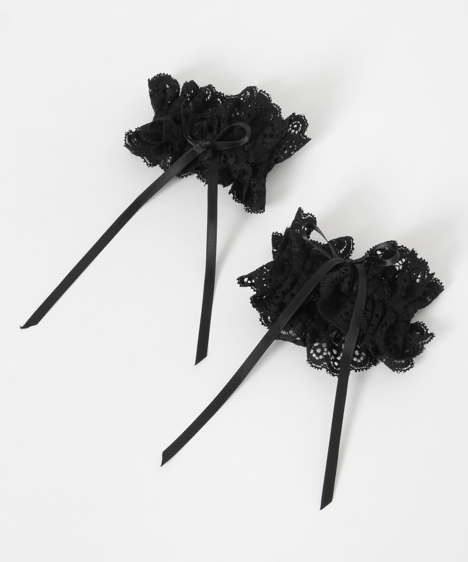 SMELLY「レースリボン2セットシュシュ」|ヘアゴム・シュシュ|