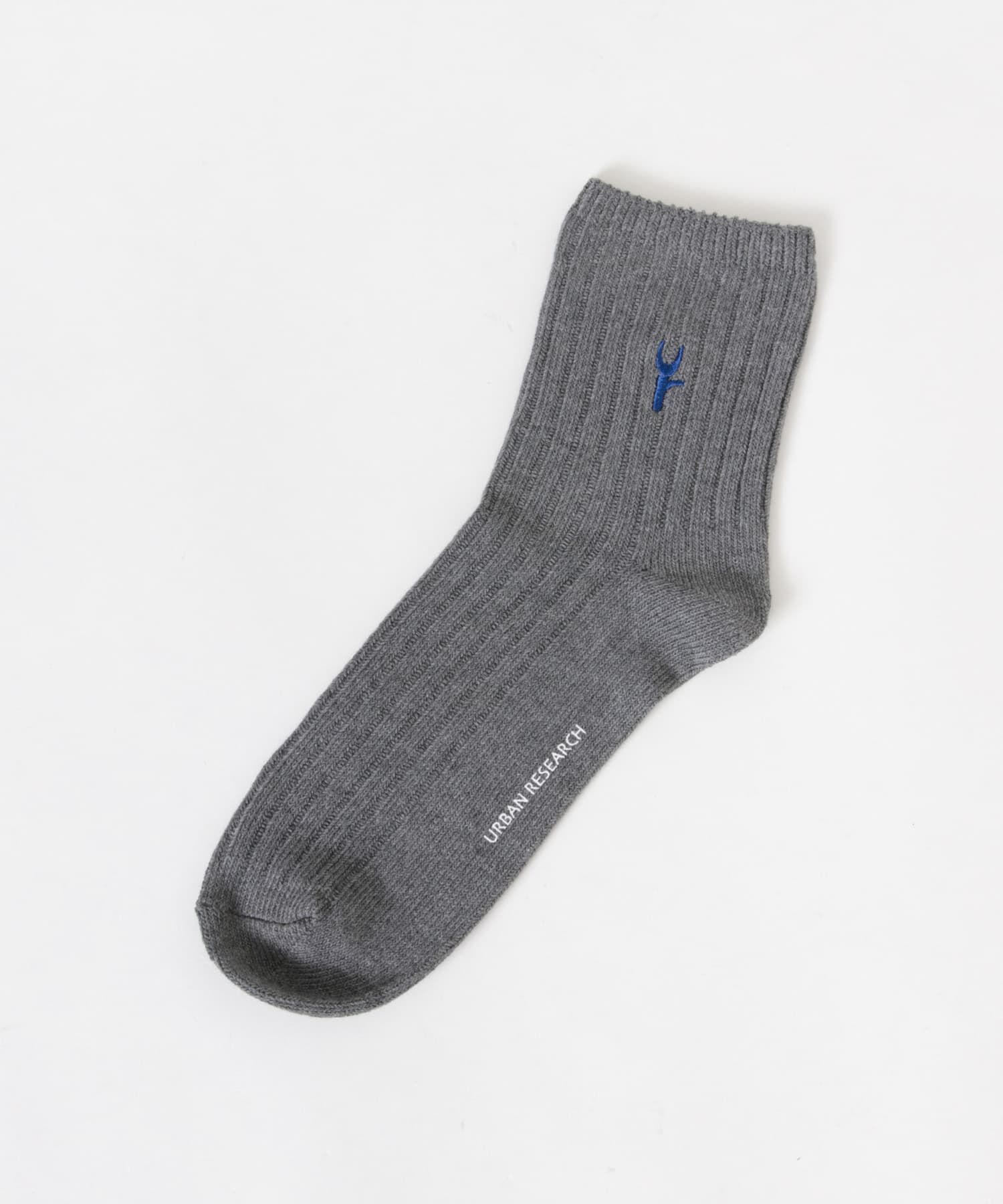 URBAN RESEARCH「『UR TECH』ワイドリブ刺しゅうソックス」|ソックス|